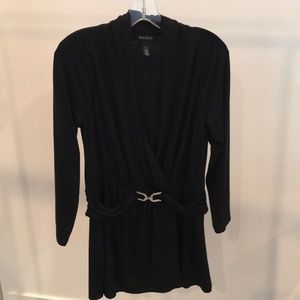 Black tunic top